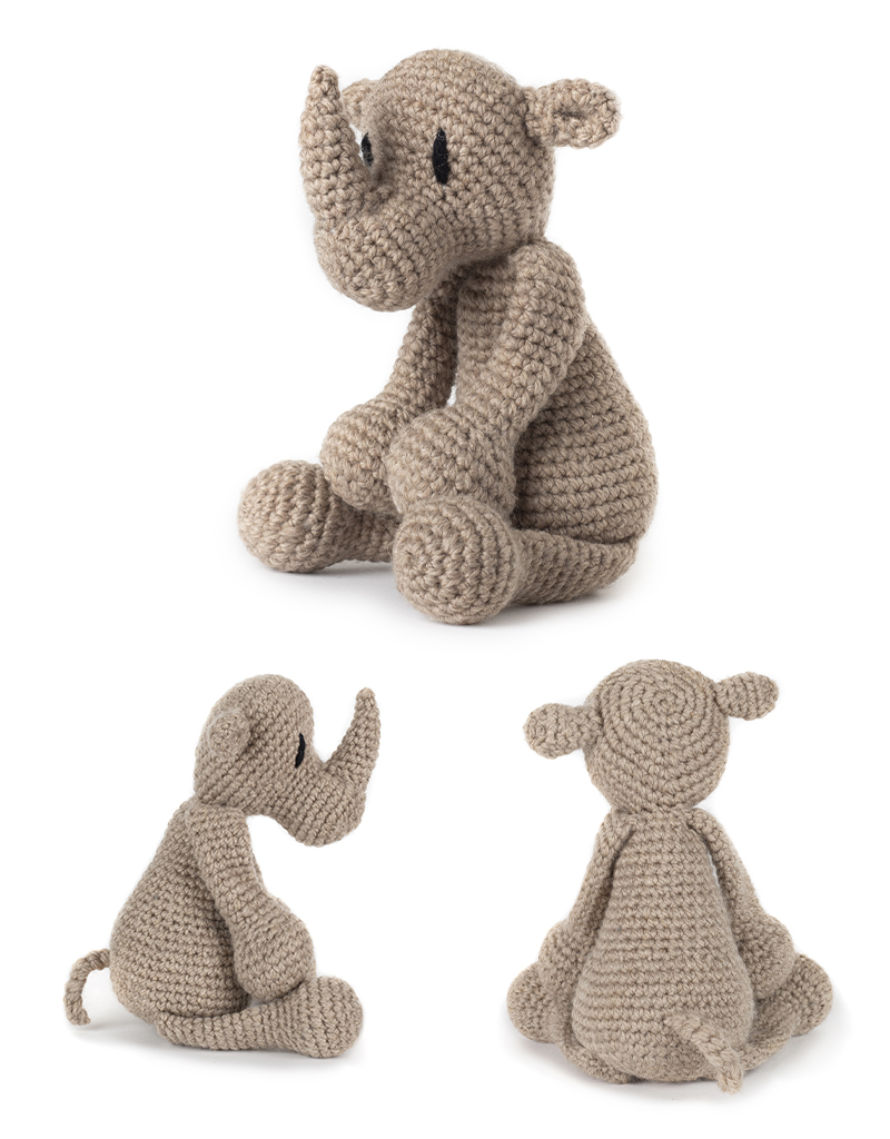 toft austin the rhino amigurumi crochet animal